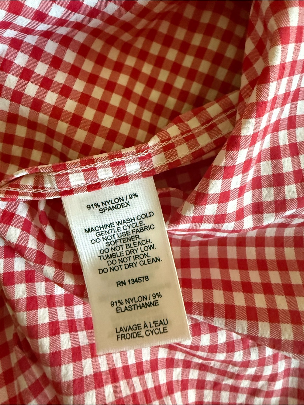 Vineyard Vines Boys Performance Gingham Button-Down Shirt – Size 16 - Picture 4 of 5